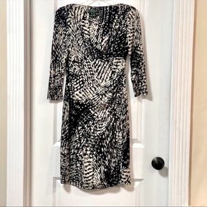 NWOT Lauren Ralph Lauren Faux Wrap Dress Sz 6